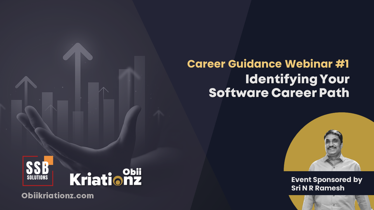 Identifying Your Software Career Path - Career Guidance Webinar #1 by Abhiram Chandramohan